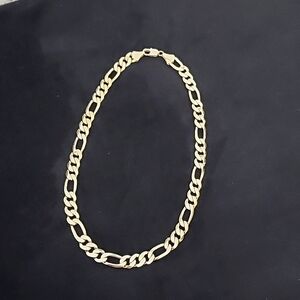 Mens(or unisex) 20" heavy gold plated, stainless steel figaro link chain!
